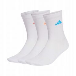 Skarpety adidas Linear Crew Cushioned 3-pak białe. Białe skarpety Adidas, bez wzorów, z bawełny. Za 55.99 zł.