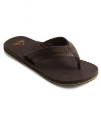 Sandały dla Mężczyzn CARVER NATURAL Brązowy. Brązowe sandały Quiksilver, z gumy, bez zapięcia. Za 319.99 zł.