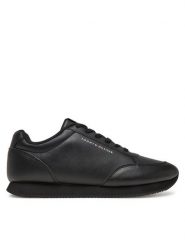 Tommy Hilfiger Sneakersy Lo Runner Pu Mix FM0FM05419 Czarny. Czarne buty sportowe casual Tommy Hilfiger, bez wzorów, ze skóry, bez zapięcia. Za 349.99 zł.