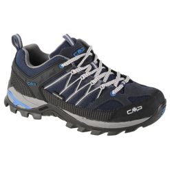 Buty trekkingowe męskie CMP Rigel Low WP. Czarne trekkingi CMP, bez wzorów, bez zapięcia. Za 359.00 zł.