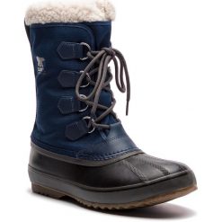 Śniegowce SOREL - 1964 Pac Nylon NM1440 Collegiate Navy/Carbon 465. Czarne śniegowce Sorel, z materiału, bez zapięcia. W wyprzedaży za 339.00 zł.