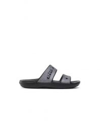 Klapki Dla Dorosłych Crocs Classic Glitter Sandal. Czarne klapki Crocs, z materiału. Za 99.99 zł.