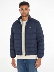 TOMMY JEANS Kurtka puchowa w kolorze granatowym rozmiar: XL. Niebieskie kurtki Tommy Jeans, na zimę, xl, bez wzorów, z jeansu, bez kaptura. Za 442.34 zł.