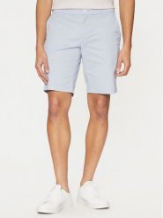Calvin Klein Szorty materiałowe Modern Twill K10K114063 Niebieski Slim Fit. Niebieskie szorty CALVIN KLEIN, m, bez wzorów, z bawełny. Za 239.99 zł.