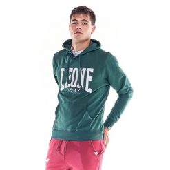 Leone 1947 Apparel Bluzy z kapturem męskie. Zielone bluzy LEONE 1947 APPAREL, m, bez wzorów, z bawełny, z kapturem. Za 147.31 zł.