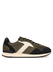 Tommy Hilfiger Sneakersy Core Mix Rummer FM0FM06001 Zielony. Zielone buty sportowe casual Tommy Hilfiger, bez wzorów, z materiału, bez zapięcia. Za 409.99 zł.