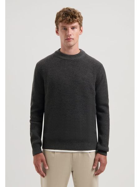 DSTREZZED Sweter w kolorze antracytowym rozmiar: XXL. Czarne swetry nierozpinane Dstrezzed, xxl, bez wzorów, ze splotem, bez kołnierzyka, bez ramiączek. Za 184.02 zł.