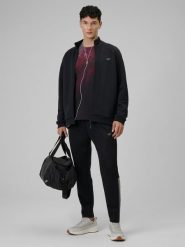 4F Spodnie treningowe szybkoschnące męskie - czarne XL. Czarne spodnie treningowe długie 4F, m, bez wzorów, ze skóry. Za 179.99 zł.