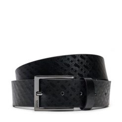 Pasek Męski BOSS. Czarne paski Boss, bez wzorów. Za 339.99 zł.