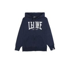 Bluza zimowa Leone 1947 Basic Kinder Kapuzen z reißverschluss. Niebieskie bluzy LEONE 1947 APPAREL, na zimę, bez wzorów, z bawełny, bez kaptura. W wyprzedaży za 87.99 zł.