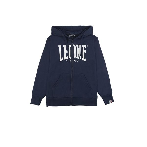 Bluza zimowa Leone 1947 Basic Kinder Kapuzen z reißverschluss. Niebieskie bluzy LEONE 1947 APPAREL, na zimę, bez wzorów, z bawełny, bez kaptura. W wyprzedaży za 107.36 zł.