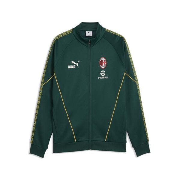 Męska kurtka AC Milan KING Anthem PUMA. Czarne kurtki Puma, m, bez wzorów, z materiału, bez kaptura. Za 389.00 zł.