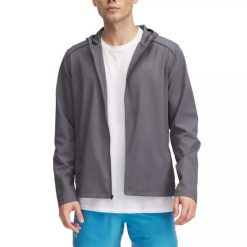 Bluza z kapturem Under Armour Launch. Brązowe bluzy z kapturem Under Armour, bez wzorów, z kapturem. Za 317.35 zł.
