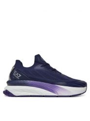 EA7 Emporio Armani Sneakersy X8X176 XK377 U548 Granatowy. Niebieskie buty sportowe casual EA7 Emporio Armani, bez wzorów, ze skóry, bez zapięcia. Za 439.99 zł.