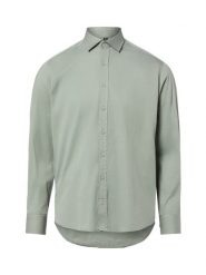 Nils Sundström koszula casual Mężczyźni Modern Fit Bawełna zielony, M. Zielone koszule Nils Sundström, m, bez wzorów, z bawełny, bez kołnierzyka, bez ramiączek. Za 119.95 zł.