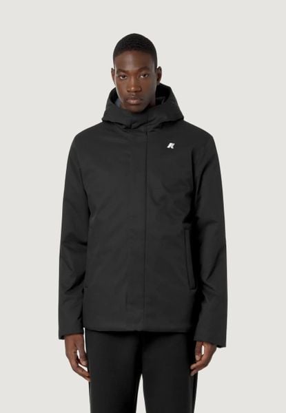 Kurtka anorak Mężczyzna K-WAY Jacko Twill Marmotta. Czarne kurtki K-Way, na zimę, m, bez wzorów, z futra, bez kaptura. Za 1,247.85 zł.