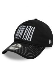 New Era Czapka z daszkiem Wordmark 9TWENTY 60595443 Czarny. Czarne czapki z daszkiem New Era, bez wzorów, z bawełny. Za 89.99 zł.