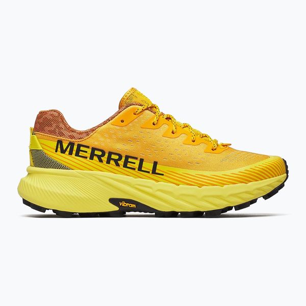 Buty do biegania męskie Merrell Agility Peak 5 rush. Żółte buty do biegania Merrell, bez wzorów, bez zapięcia, do biegania. Za 479.99 zł.