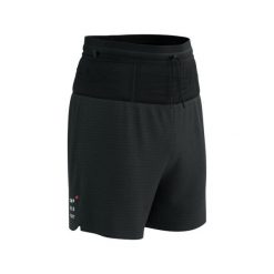 Spodenki do biegania męskie Compressport Trail Racing Overshort. Czarne szorty Compressport, m, bez wzorów. Za 371.99 zł.