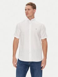 Tommy Hilfiger Koszula MW0MW40703 Biały Regular Fit. Białe koszule Tommy Hilfiger, m, bez wzorów, z bawełny, bez kołnierzyka, bez ramiączek. Za 359.99 zł.