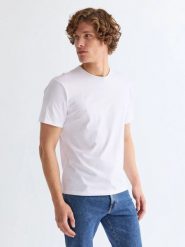 3PAK MESKA KOSZULKA WRANGLER TEE WHITE 112371480. Białe t-shirty Wrangler, xxl, bez wzorów, bez kołnierzyka, bez ramiączek. Za 139.99 zł.