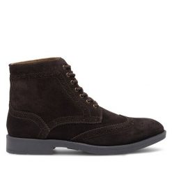 Kozaki Gino Rossi. Brązowe kozaki Gino Rossi, bez wzorów, bez obcasa, bez zapięcia. Za 299.99 zł.