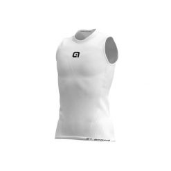 Podkoszulek rowerowy męski Alé Cycling S1 Spring Sleeveless. Białe podkoszulki ALÉ CYCLING, m, bez wzorów, bez ramiączek. W wyprzedaży za 238.99 zł.