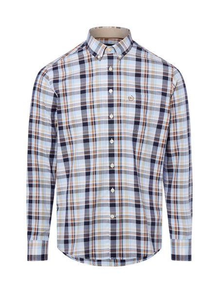 Bugatti Koszula Mężczyźni Regular Fit Bawełna niebieski|wielokolorowy, XL. Niebieskie koszule Bugatti, m, bez wzorów, z bawełny, bez kołnierzyka, bez ramiączek. Za 229.95 zł.