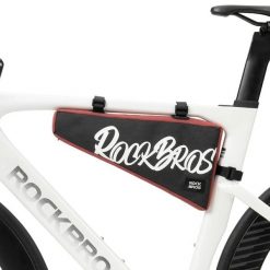 Torba rowerowa trójkątna na górną ramę. Niebieskie torby na ramię ROCKBROS, bez wzorów, z materiału, na ramię, duże, bez dodatków. Za 93.99 zł.