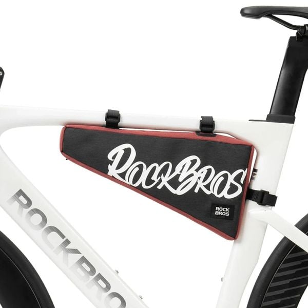 Torba rowerowa trójkątna na górną ramę. Niebieskie torby na ramię ROCKBROS, bez wzorów, z materiału, na ramię, duże, bez dodatków. Za 93.99 zł.