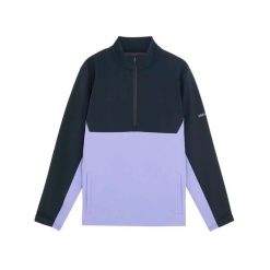 Kurtka przeciwwiatrowa 1/2 zip Lyle & Scott. Fioletowe kurtki LYLE AND SCOTT, m, bez wzorów, z materiału, bez kaptura. Za 777.50 zł.