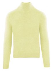 Malo Optimum Kaszmirowy golf "Lupetto" w kolorze jasnożółtym rozmiar: XL. Żółte golfy Malo Optimum, xl, bez wzorów, z kaszmiru, bez ramiączek. Za 543.90 zł.