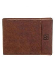 Bodenschatz Skórzany portfel w kolorze jasnobrązowym - 14 x 10 x 2 cm rozmiar: onesize. Brązowe portfele Bodenschatz, bez wzorów, z materiału. Za 126.99 zł.