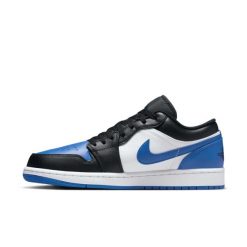 Nike Air Jordan 1 Low Sneakersy męskie. Niebieskie buty sportowe casual Nike, bez wzorów, bez zapięcia, nike air jordan. Za 409.99 zł.