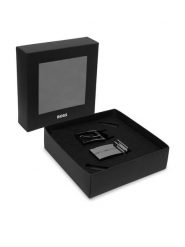 BOSS Pasek 50537099 Czarny. Czarne paski Boss, bez wzorów, ze skóry. Za 549.99 zł.