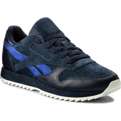 Buty Reebok - Cl Lthr Ripple Sm BS9727 Collegiate Navy/Acid. Niebieskie buty sportowe casual marki Reebok, z materiału. W wyprzedaży za 259.00 zł.