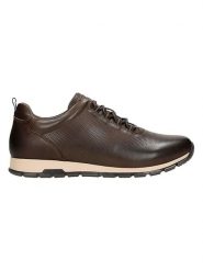 Wojas Skórzane sneakersy w kolorze brązowym rozmiar: 43. Brązowe buty sportowe casual Wojas, bez wzorów, ze skóry, bez zapięcia. Za 263.53 zł.