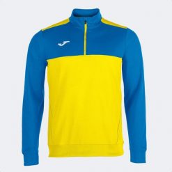 Bluza dresowa 1/2 zip Joma Olimpiada. Niebieskie bluzy Joma, m, bez wzorów, z dresówki, bez kaptura. Za 261.00 zł.