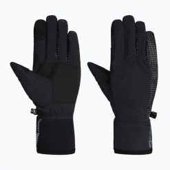 Rękawiczki trekkingowe Jack Wolfskin Gleam. Czarne rękawiczki Jack Wolfskin, bez wzorów. Za 239.99 zł.