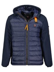 Geographical Norway Kurtka pikowana "Abator" w kolorze granatowym rozmiar: L. Niebieskie kurtki Geographical Norway, l, bez wzorów, bez kaptura. Za 280.44 zł.
