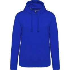 Bluza z kapturem z polaru Kariban. Niebieskie bluzy z kapturem KARIBAN, m, bez wzorów, z polaru, z kapturem. Za 193.50 zł.