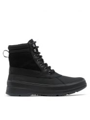 Sorel Kozaki Akeny II Boot Plus Wp 2084851010 Czarny. Czarne kozaki Sorel, bez wzorów, z nubiku, bez obcasa, bez zapięcia. Za 799.99 zł.