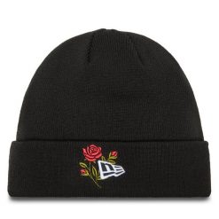 Czapka New Era. Czarne czapki zimowe New Era, bez wzorów. Za 149.99 zł.