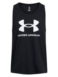 Under Armour Top w kolorze czarnym rozmiar: M. Czarne bezrękawniki Under Armour, m, bez wzorów, bez kołnierzyka, bez ramiączek. Za 52.67 zł.