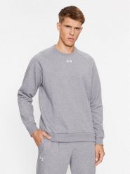 Under Armour Bluza Ua Rival Fleece Crew 1379755 Szary Loose Fit. Szare bluzy Under Armour, m, bez wzorów, z bawełny, bez kaptura. Za 109.88 zł.