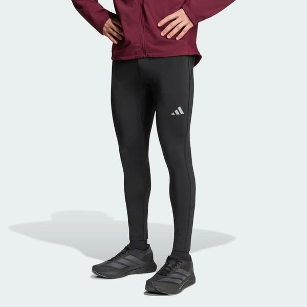 Legginsy adi365 Running Essentials Winterized. Czarne legginsy długie sportowe Adidas, l, bez wzorów, z dzianiny, do biegania, ClimaWarm (Adidas). Za 259.00 zł.