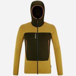 Kurtka polarowa męska MILLET M Fusion Grid Hoodie Żółty. Żółte kurtki Millet, m, bez wzorów, z polaru, bez kaptura. Za 429.00 zł.