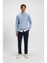 Hugo Boss Sweter w kolorze błękitnym rozmiar: 3XL. Niebieskie swetry nierozpinane HUGO BOSS, xl, bez wzorów, z kaszmiru, bez kołnierzyka, bez ramiączek. Za 282.99 zł.