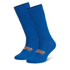 Skarpety wysokie unisex Reebok. Niebieskie skarpety Reebok, bez wzorów. Za 39.99 zł.