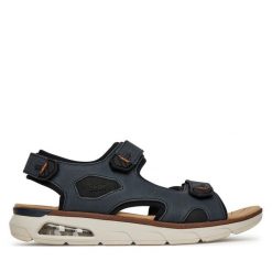 Sandały Rieker. Niebieskie sandały Rieker, bez zapięcia. Za 379.99 zł.